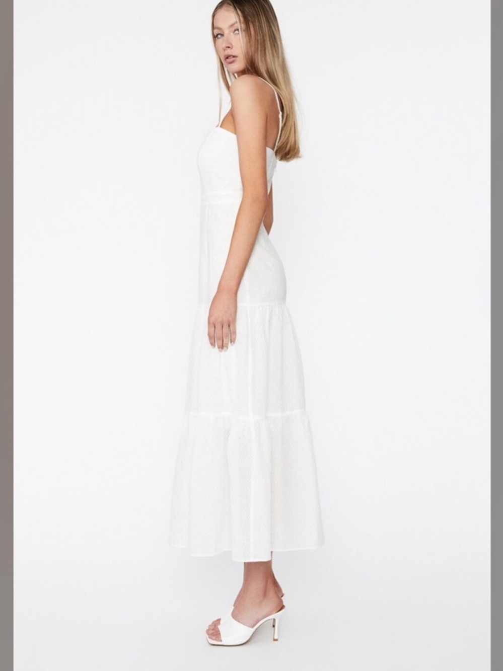 Bardot Lokita dress in white orchid